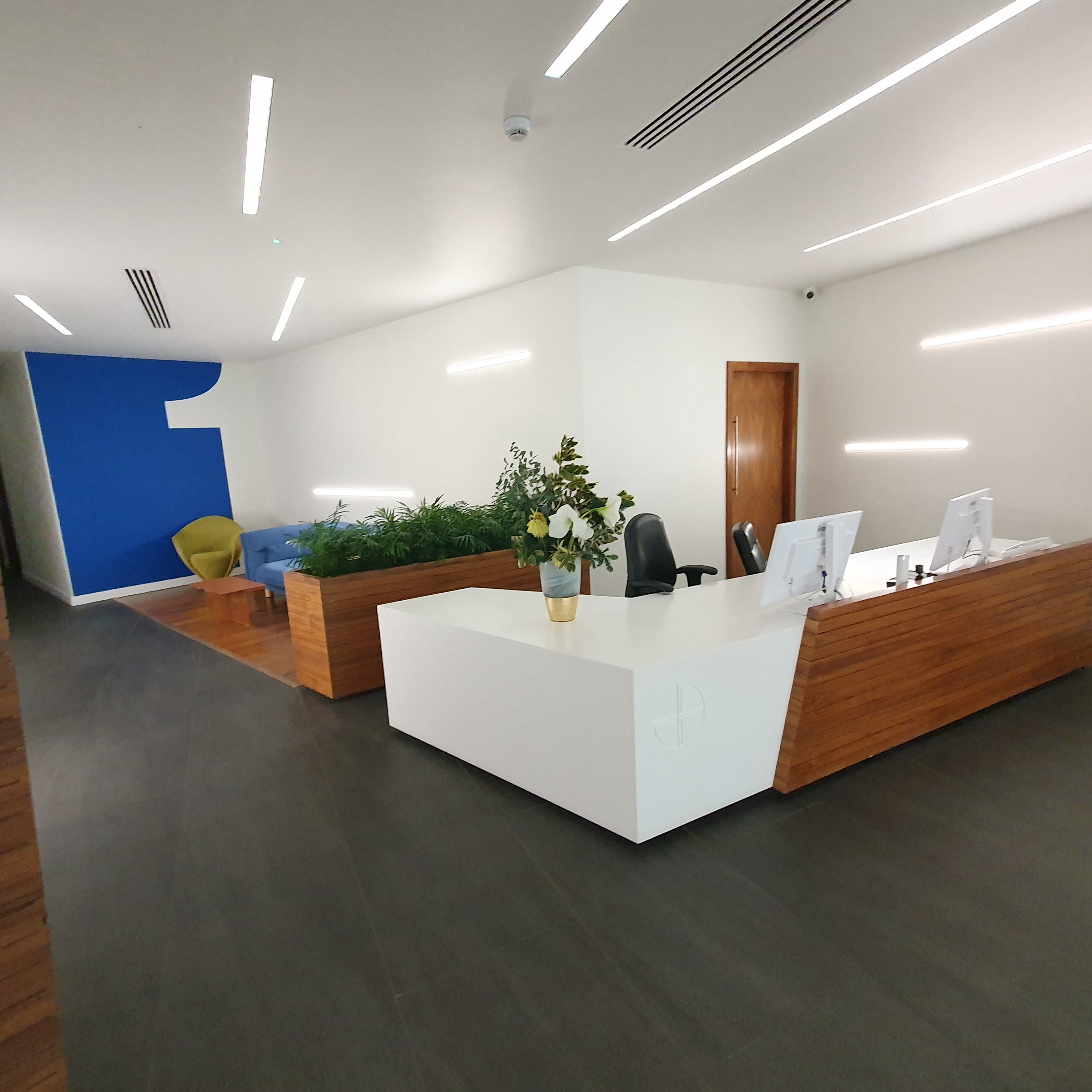 Image of reception area in No. 1 Old Hall Street.