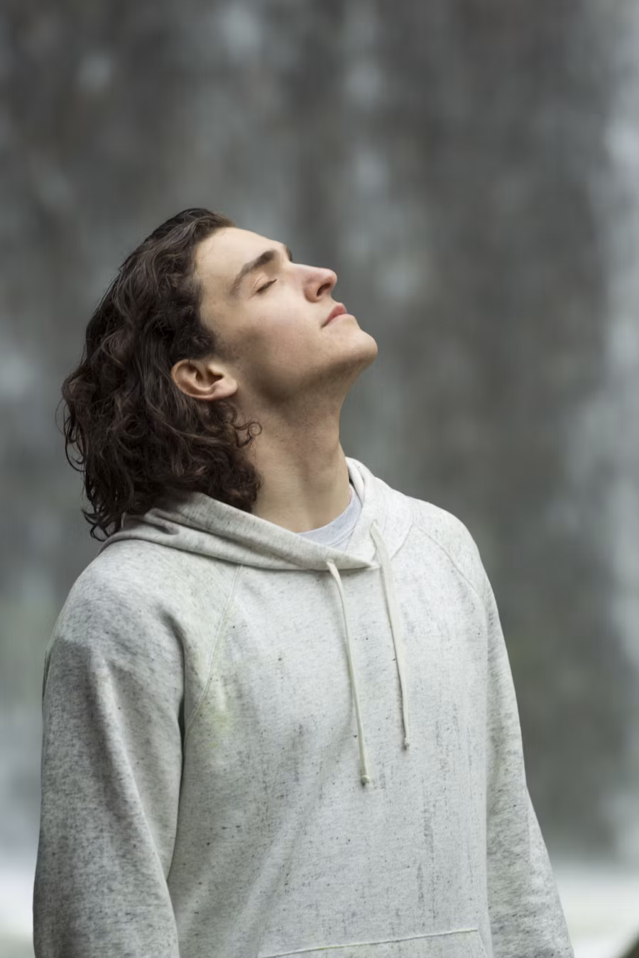 Image of man meditating.